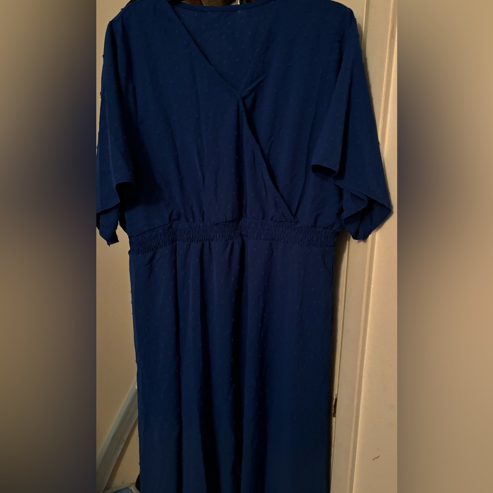 Navy Empire waist maxi dress